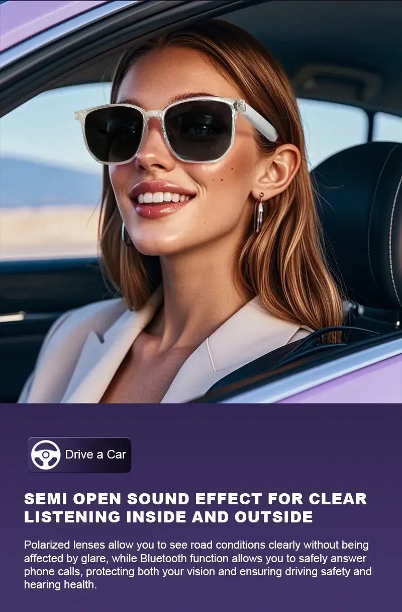 Smart Glasses with Bluetooth Audio