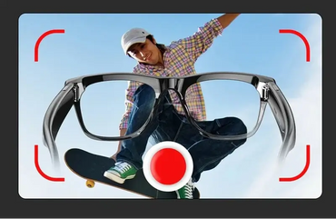 Fiiecogee 6K HD Smart Glasses with Bluetooth Audio & Camera