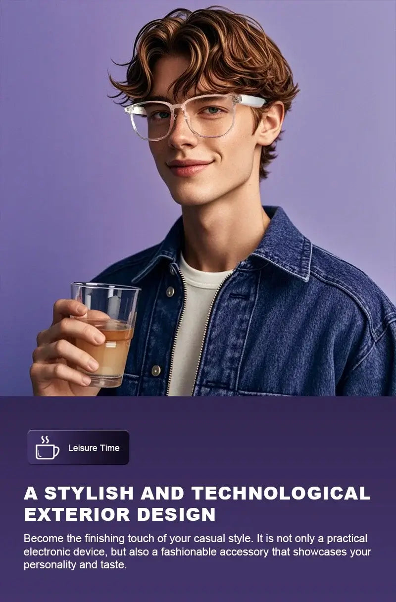 Smart Glasses with Bluetooth Audio