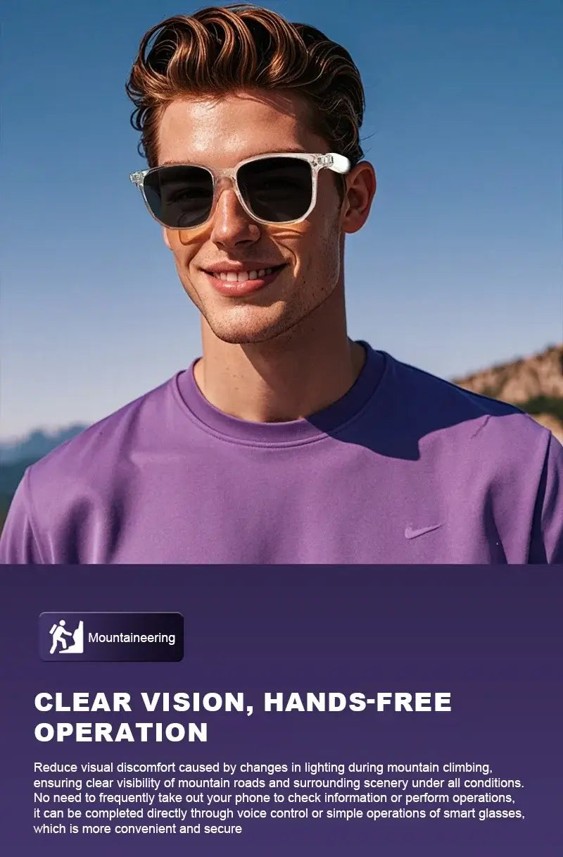 Smart Glasses with Bluetooth Audio