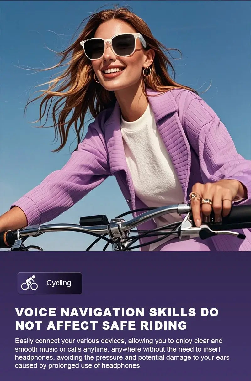 Smart Glasses with Bluetooth Audio